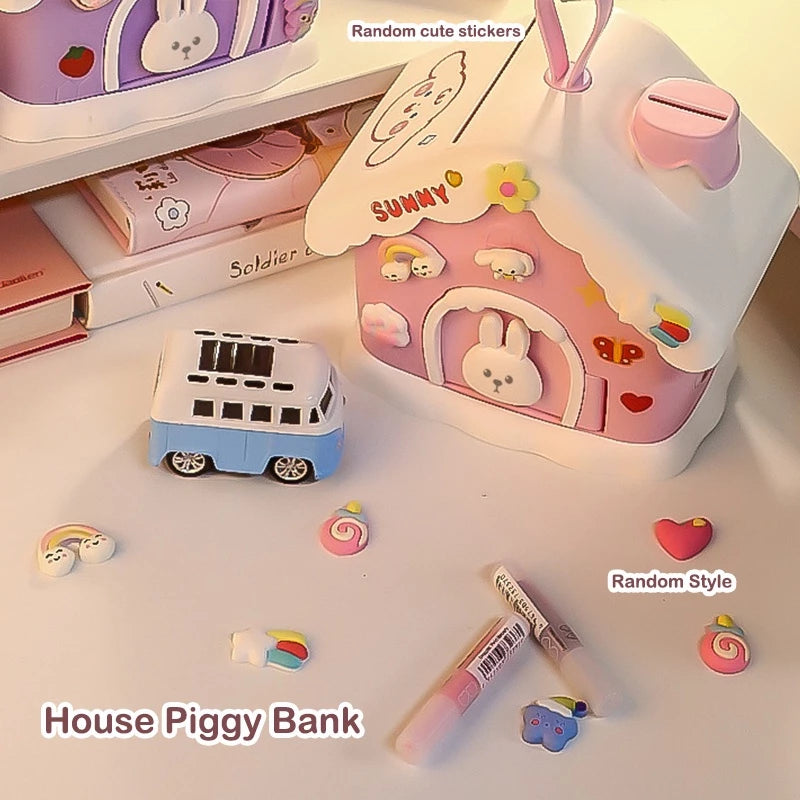 Kawaii Snow House Mini Piggy Bank