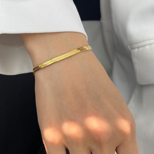 Snake Chain Stainless Steel Bracelet