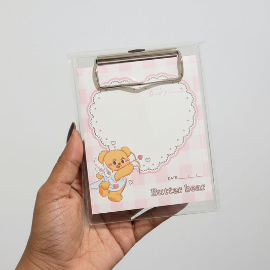Cream Bear Memo Pad