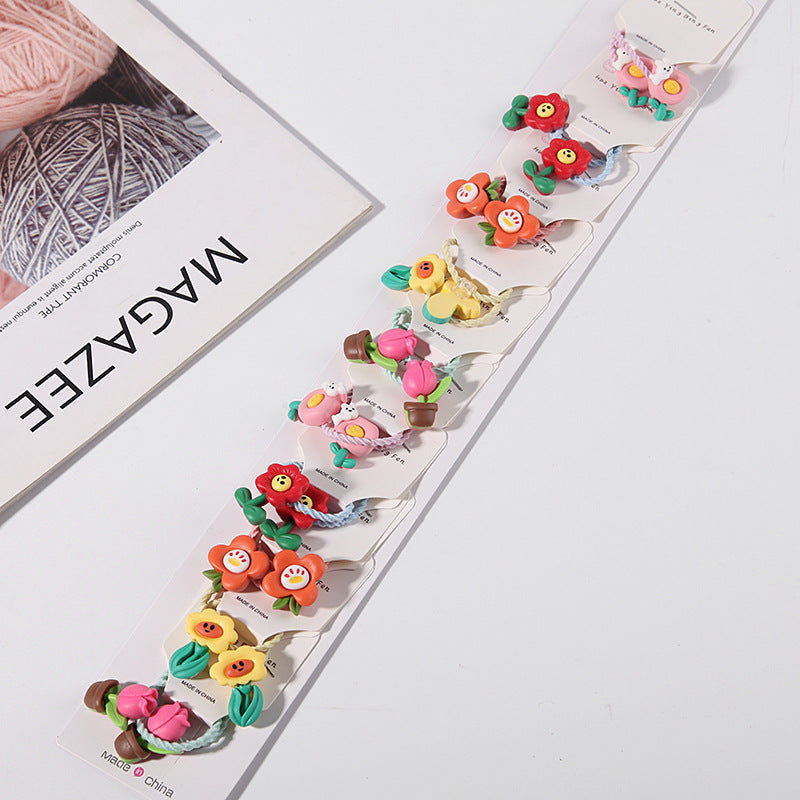 Korean Flower Hair Tie
