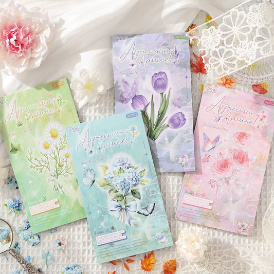 Nature Floral Deco Sticker Book