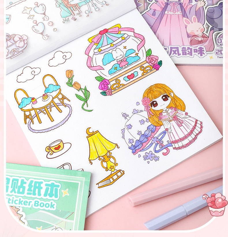 Kawai Doodle Sticker Book