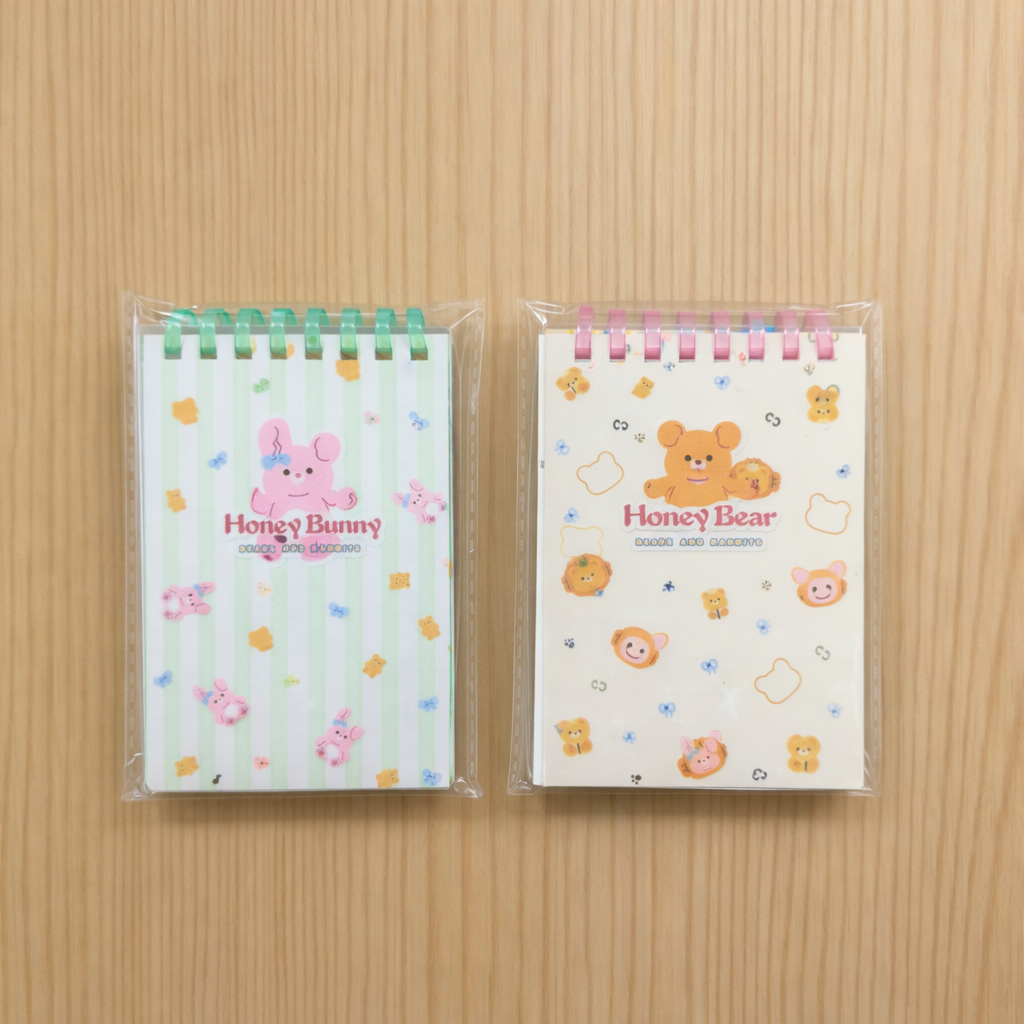 Honey Bear Mini Spiral Notepad