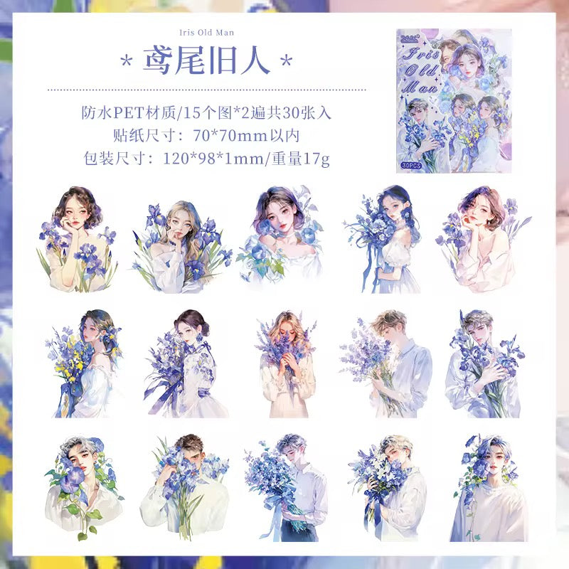 Floral Character Deco Stickers