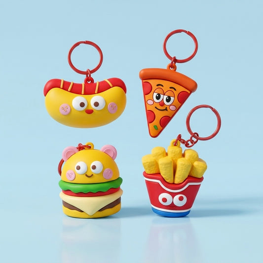Kawaii foodie keychain
