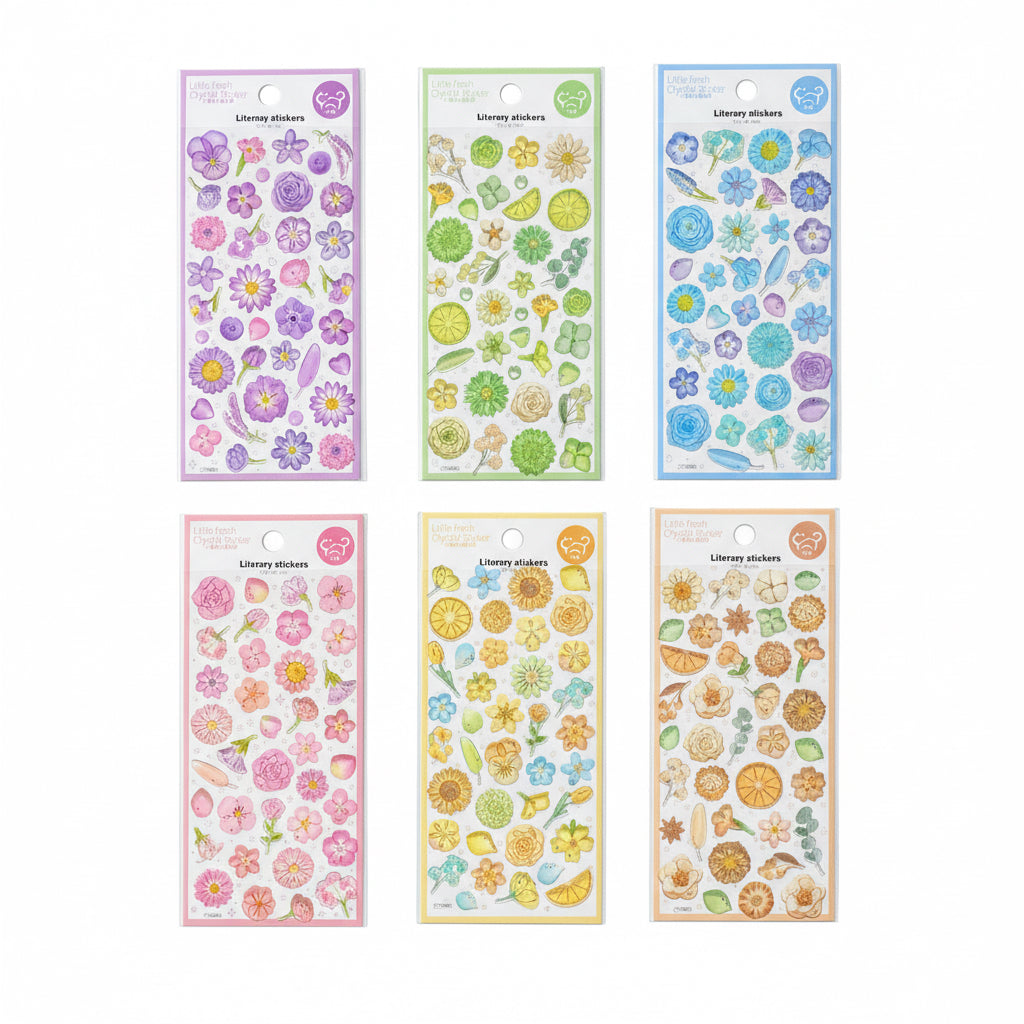 Kawaii Blossom Deco Clear Sticker