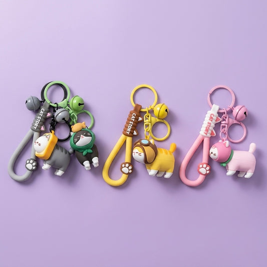 Kawaii Kitty Keychain