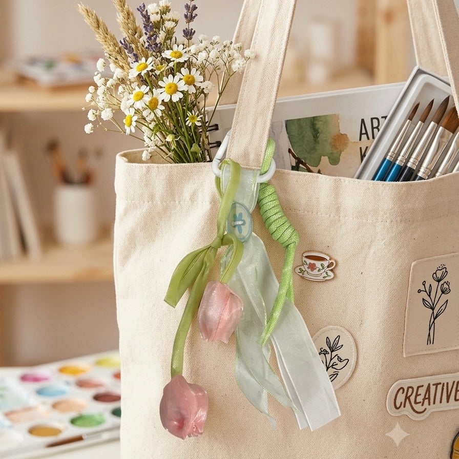 Tulip Bag Charm