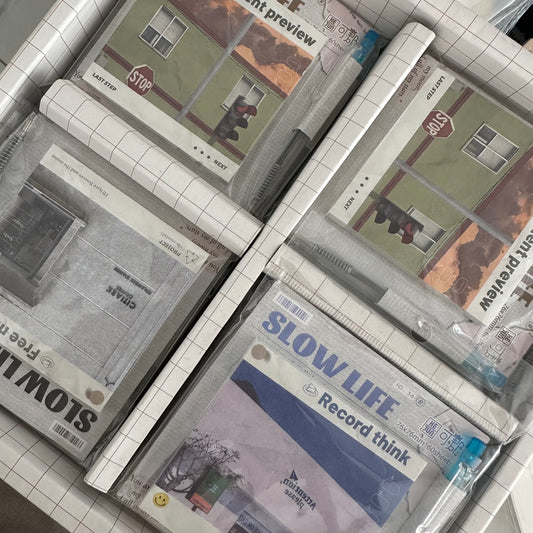 Slow Life Sticky Note With Pen