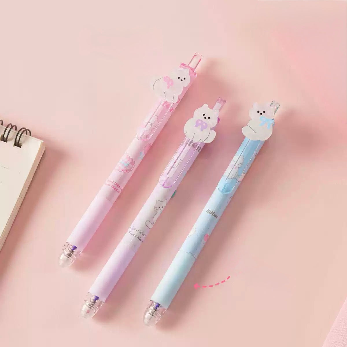 Cute Kitten Erasable Gel Pen