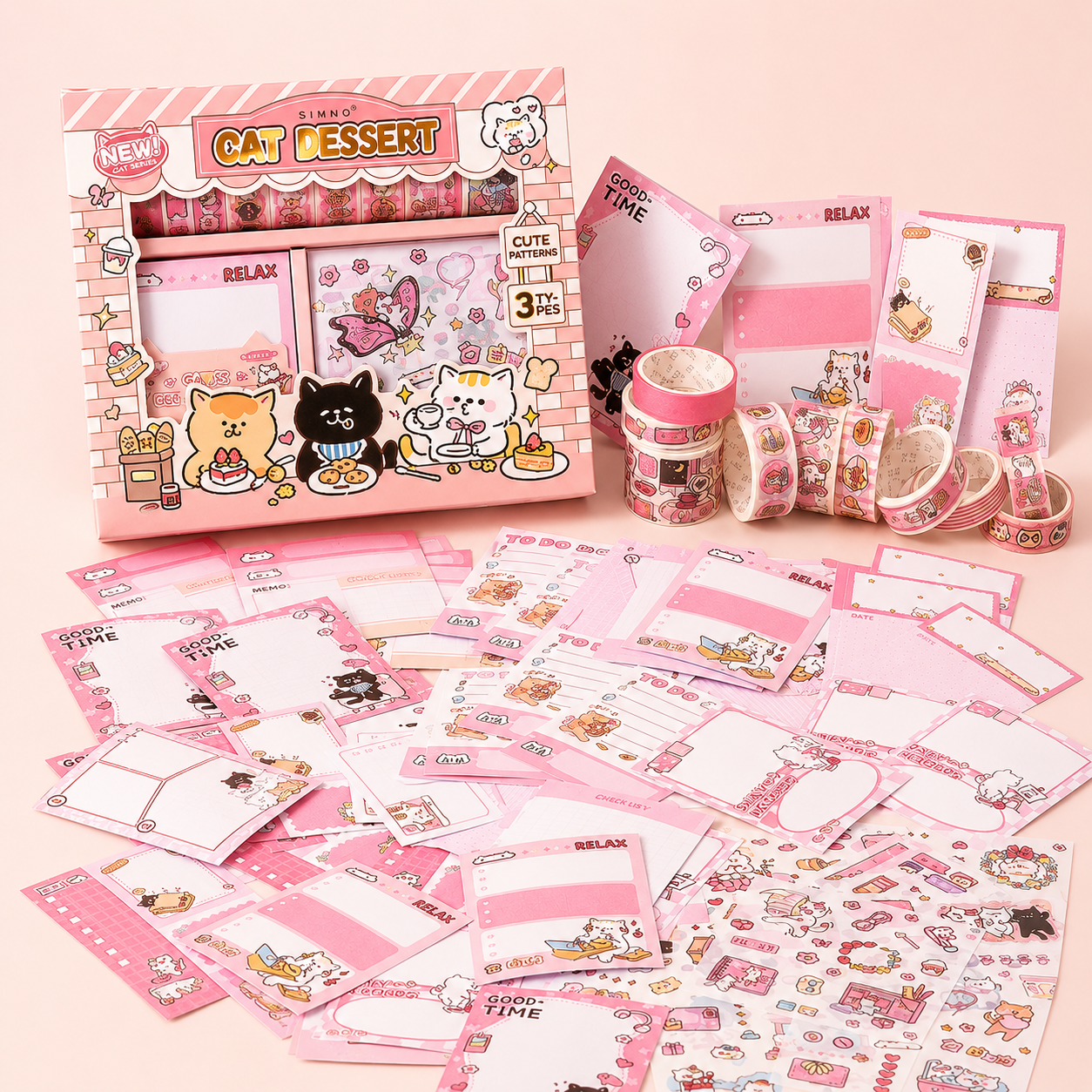 Cat Dessert Stationary Box