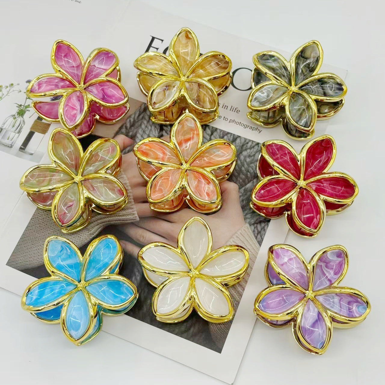 Floral clip