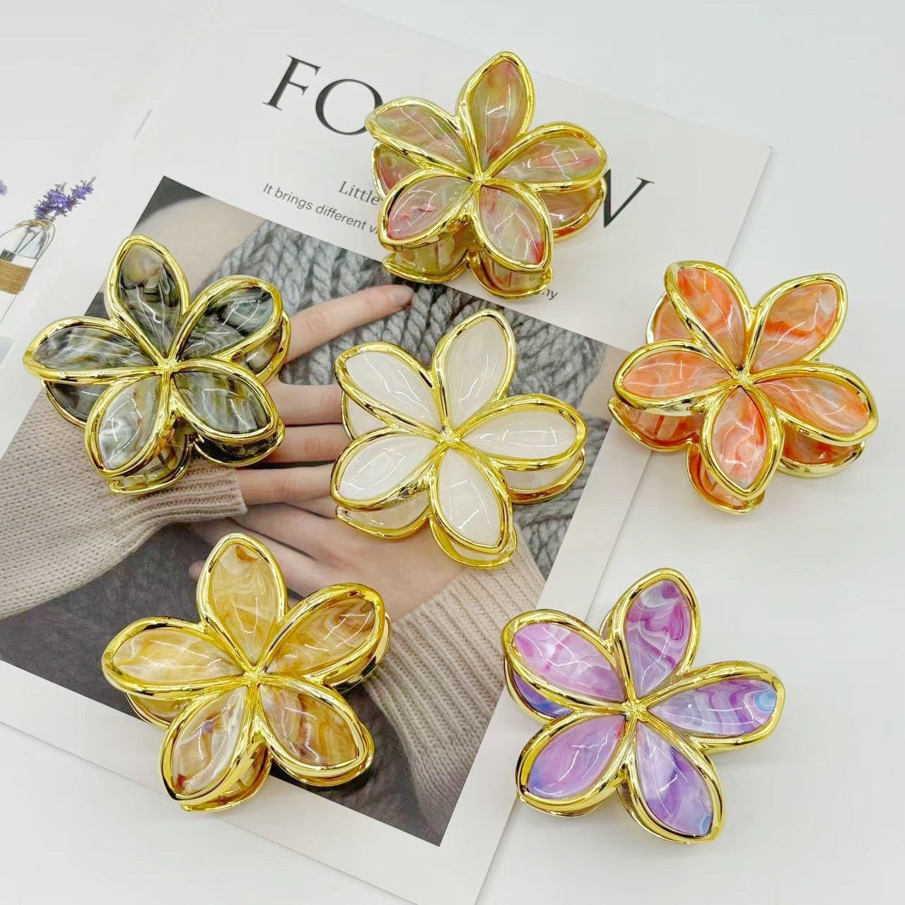 Floral clip