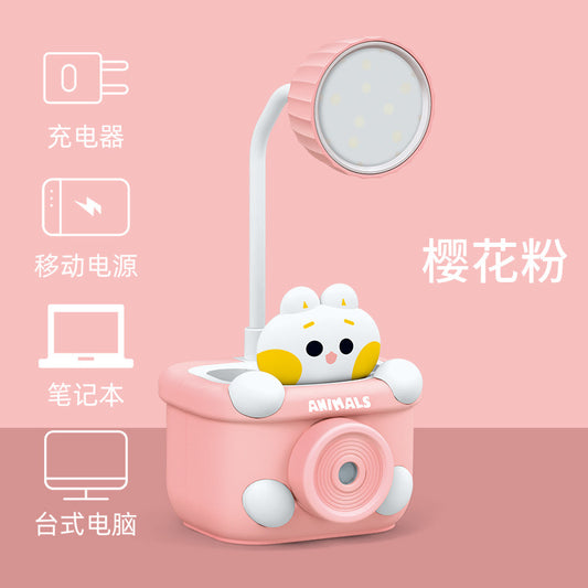 Kawaii Bunny In Camera Lamp