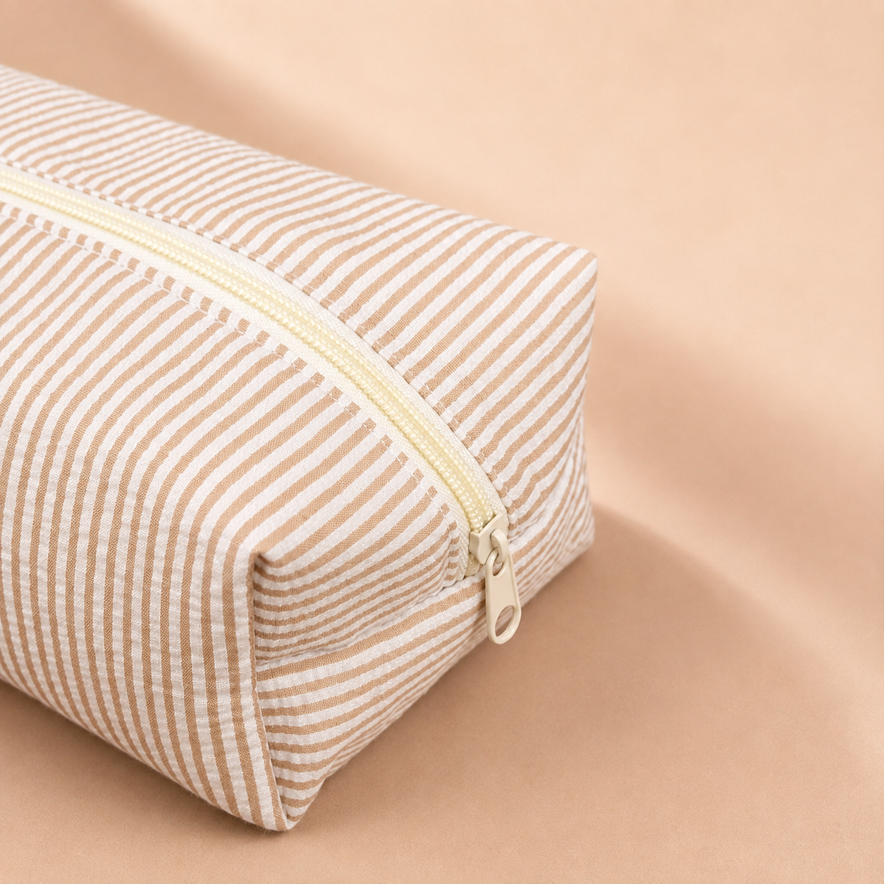 Striped Makeup Organizer