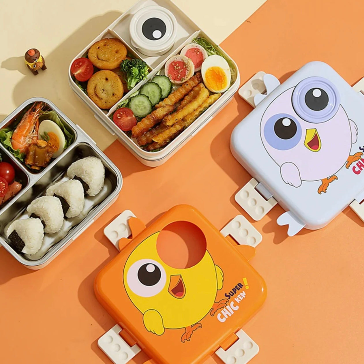 Dino Jumbo Stainless Steel Lunch Box