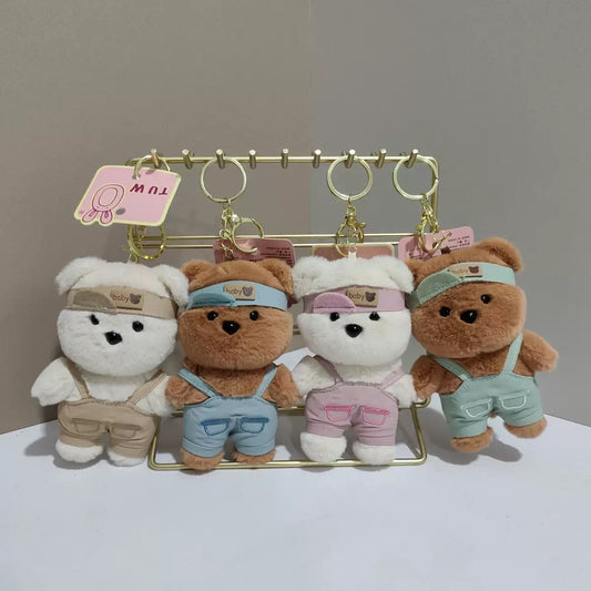 Kawaii Bear Plush Keychain