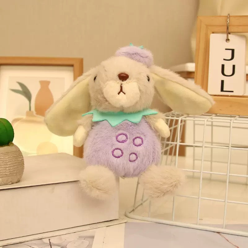 Fruity Bunny Plush Keychain