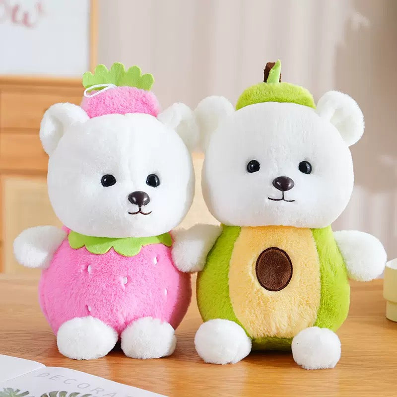 Strawberry Teddy Plush Toy