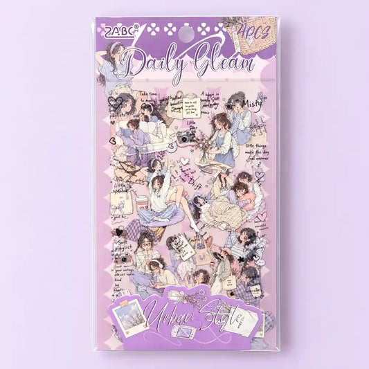 Aesthetic Girl Journaling Sticker