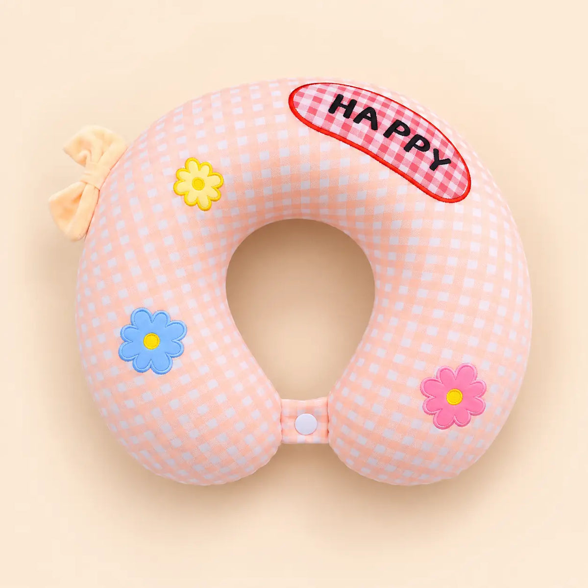 Kawaii Gingham Neck Pillow