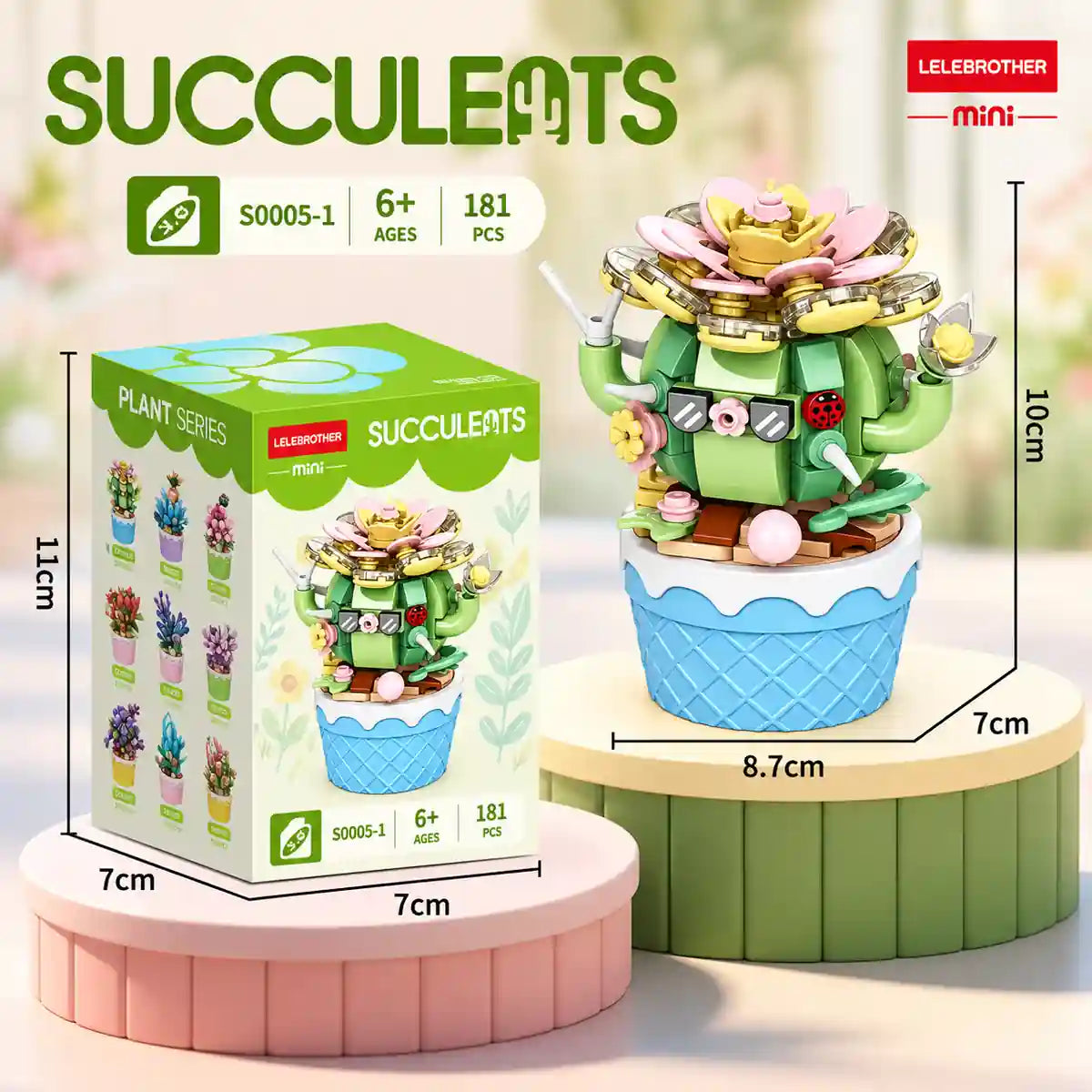 Blooming Succulent Lego
