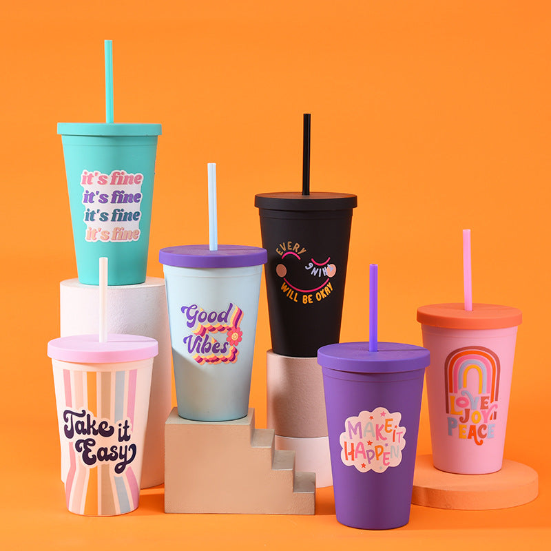 Kawaii Tumbler With Straw