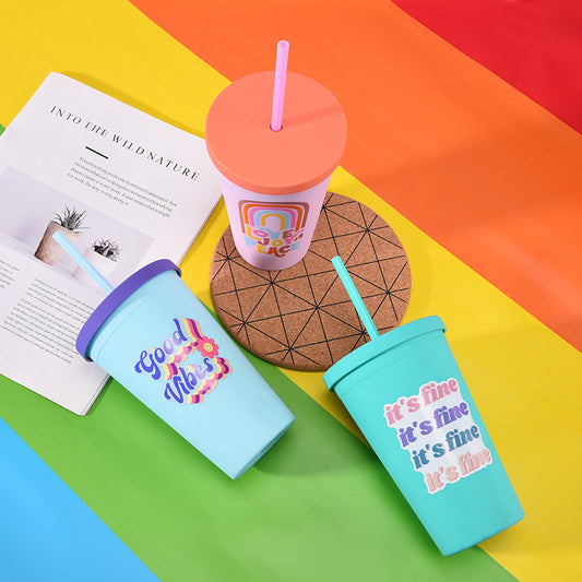 Kawaii Tumbler With Straw