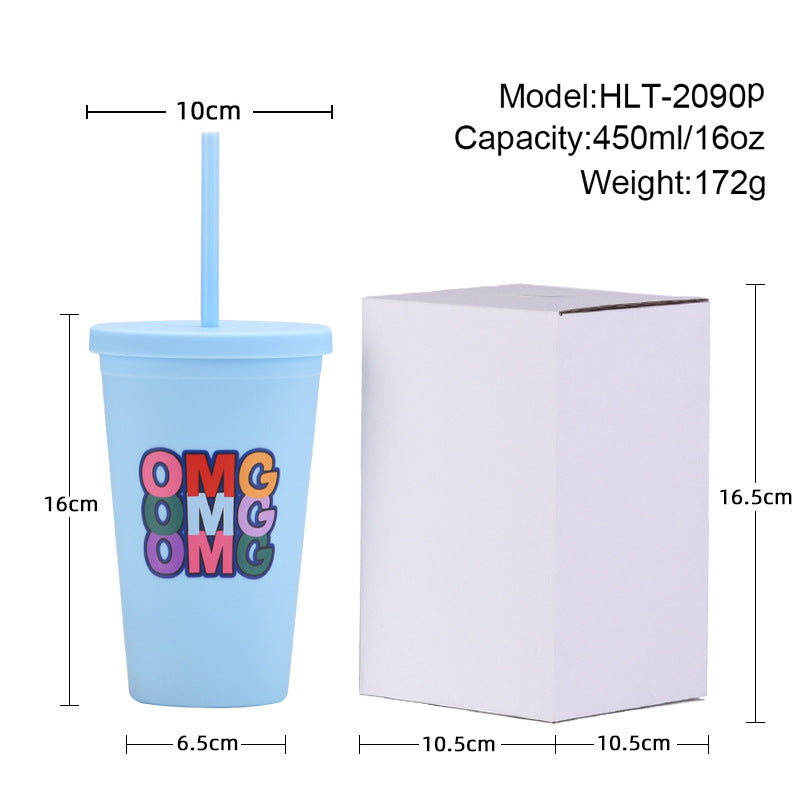 Kawaii Tumbler With Straw
