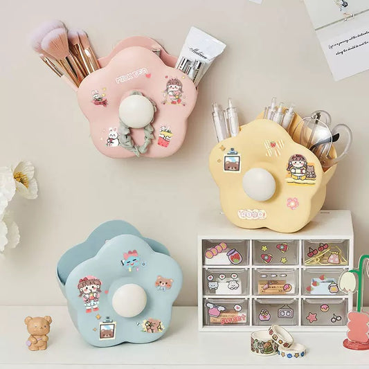 Floral Pen & Brush Holder