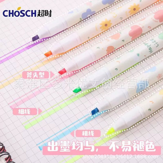 Happy Life Dual-Tip Highlighter