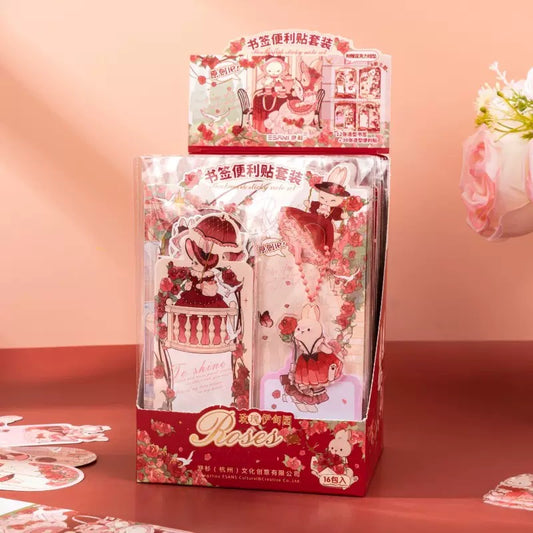 Kawaii Sticky Note With Bookmark &Pendant