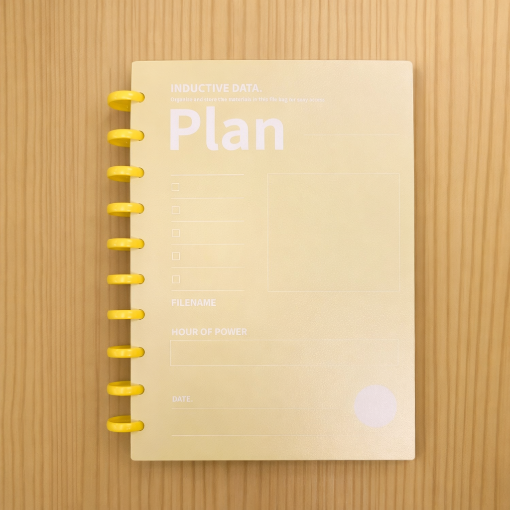 Disc Bound Pastel Notebook