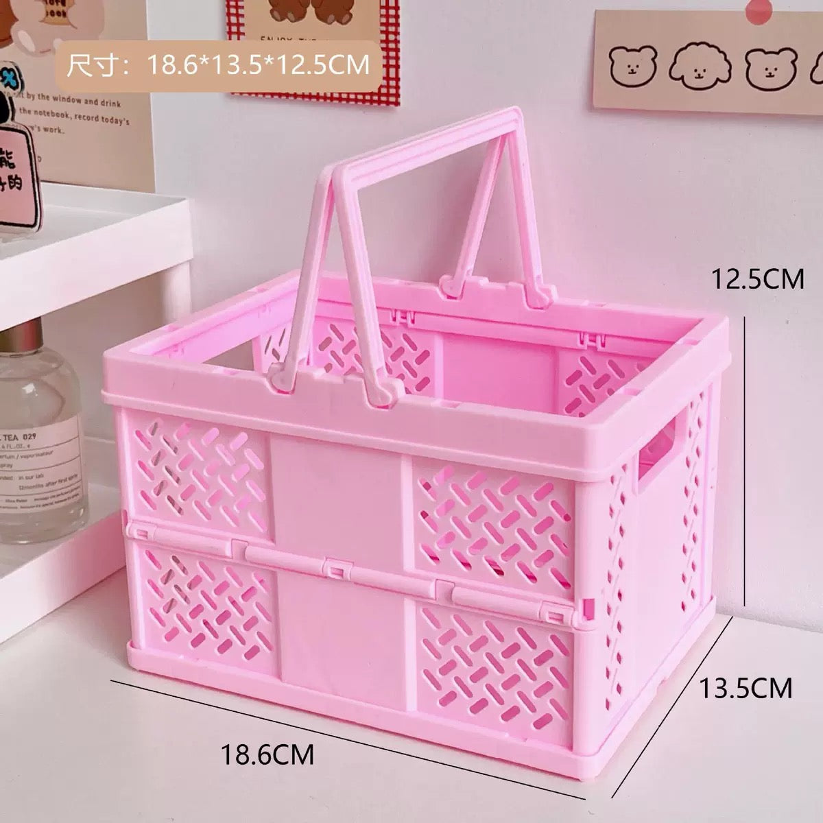 Kawaii Mini Crate Basket