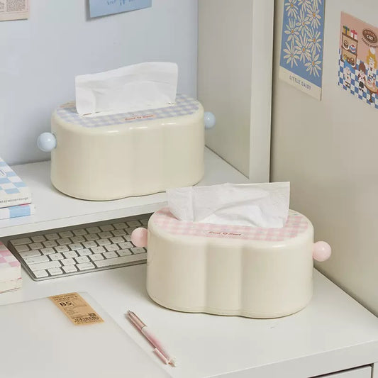 Gingham Tissue Holder