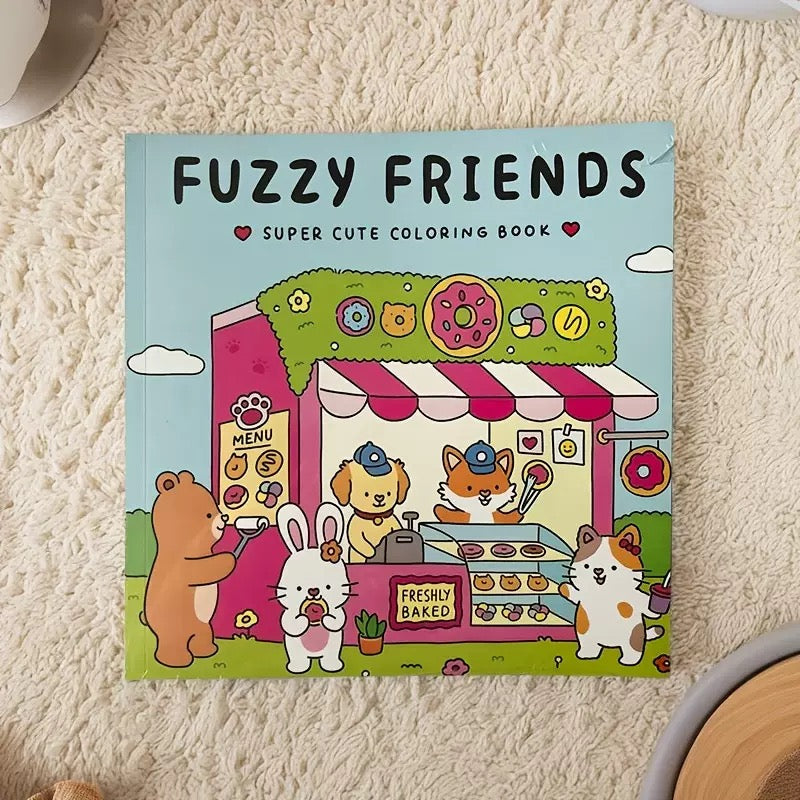 Fuzzy Friends Colouring Book