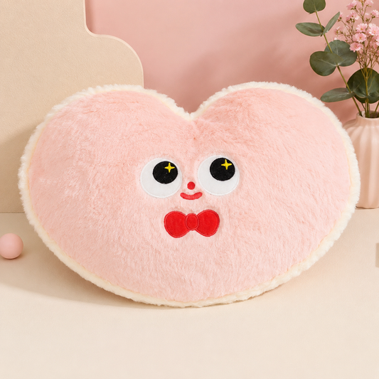 Pink Heart Plush Toy
