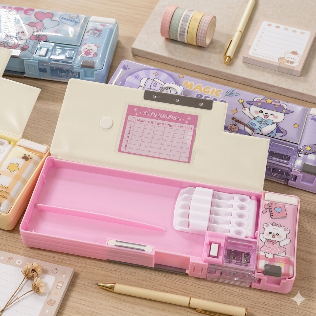 Kawaii Spinning Pencil Box