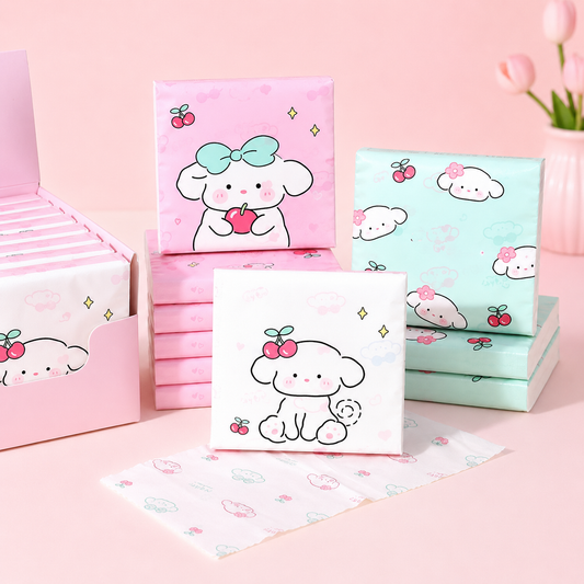 Cherry Puppy Tissue Pack