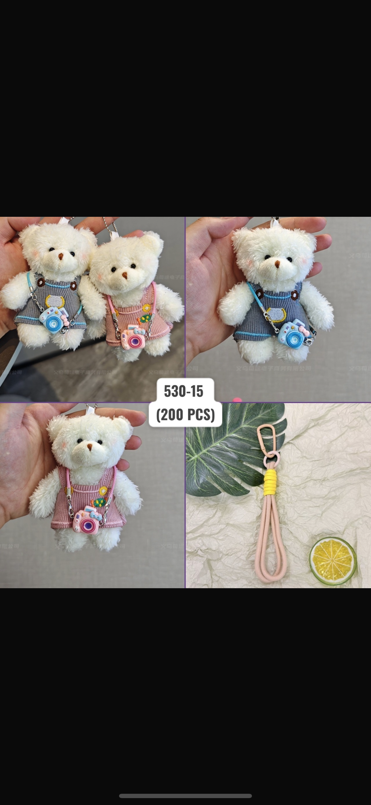 Kawaii Mini Plush Bag Charm