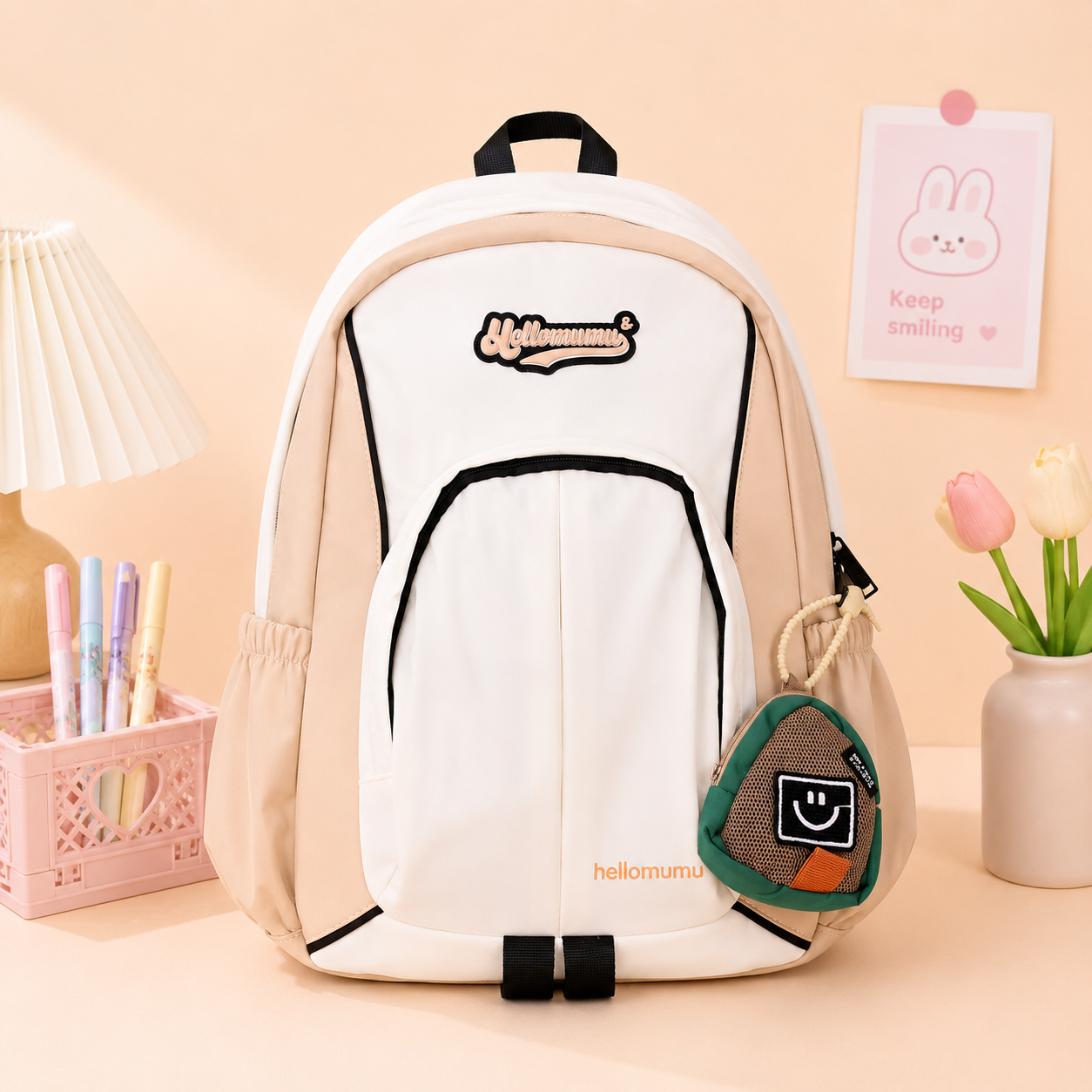 Korean Backpack with Coin Pouch