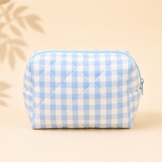 Gingham Makeup Pouch