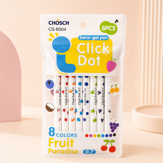 Click Dot Color Gel Pen