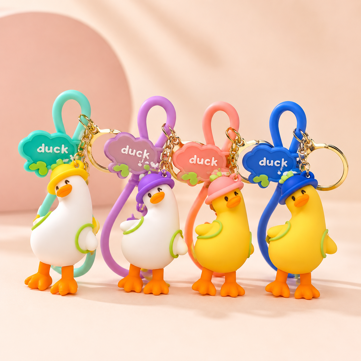 Kawaii Duck Keychain
