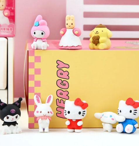 Sanrio Eraser Set Of (4pcs)