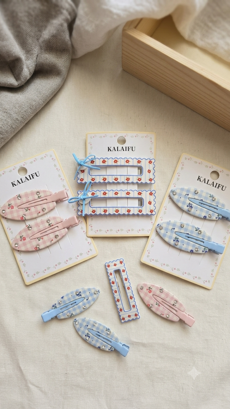 Kawaii Hair Clip 2pcs Combo