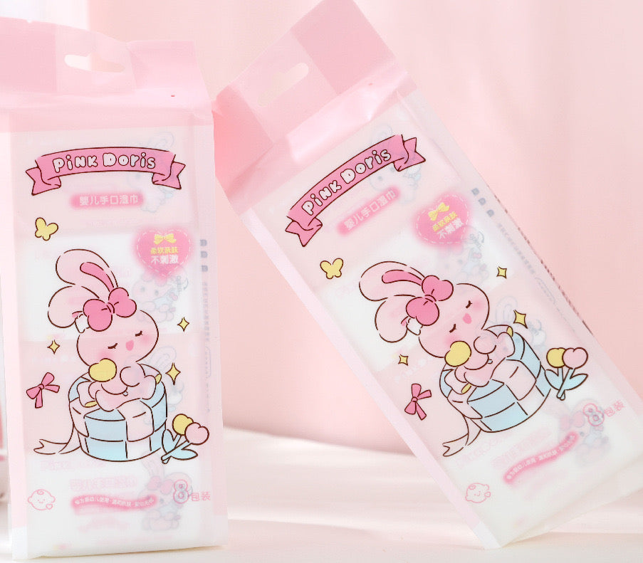 Kawaii Wet Tissue (8mini packs)