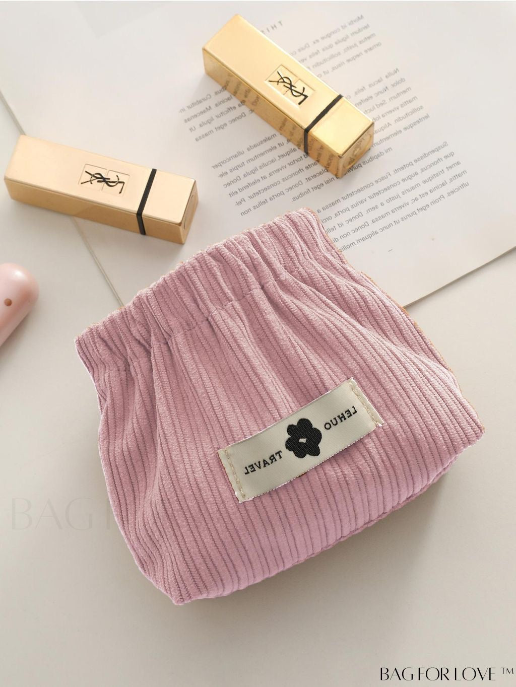 Corduroy Mini Makeup Bag