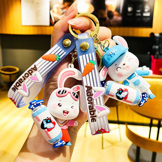 Adorable Bunny Keychain
