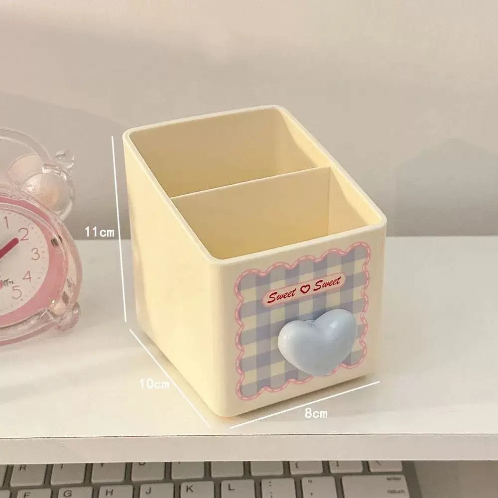 Gingham Pen Holder